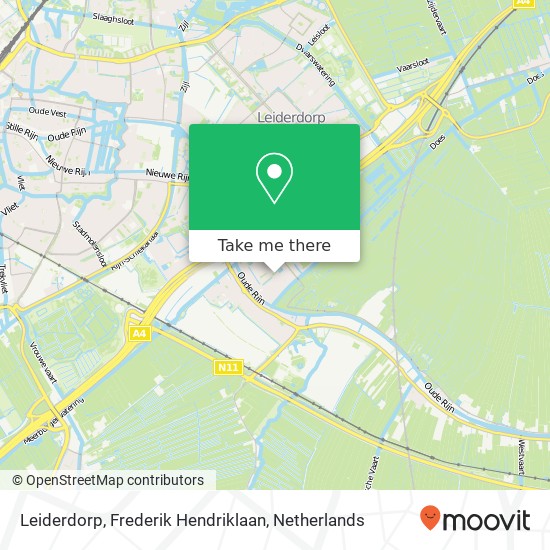 Leiderdorp, Frederik Hendriklaan map