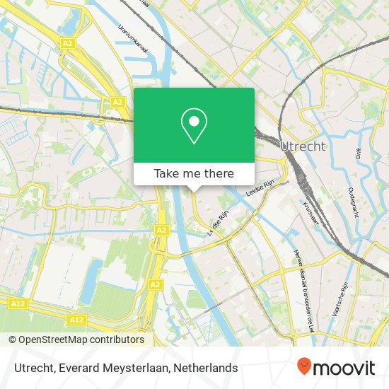 Utrecht, Everard Meysterlaan Karte
