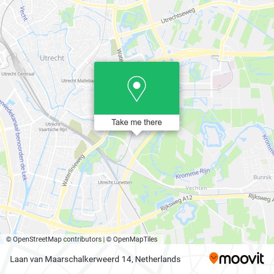 Laan van Maarschalkerweerd 14 Karte