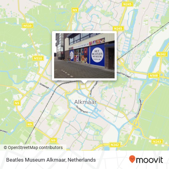 Beatles Museum Alkmaar map