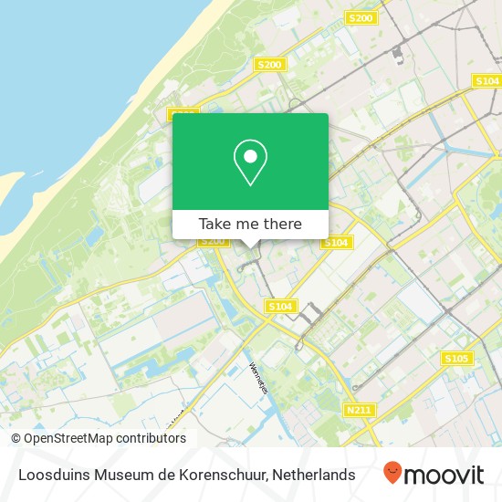 Loosduins Museum de Korenschuur map