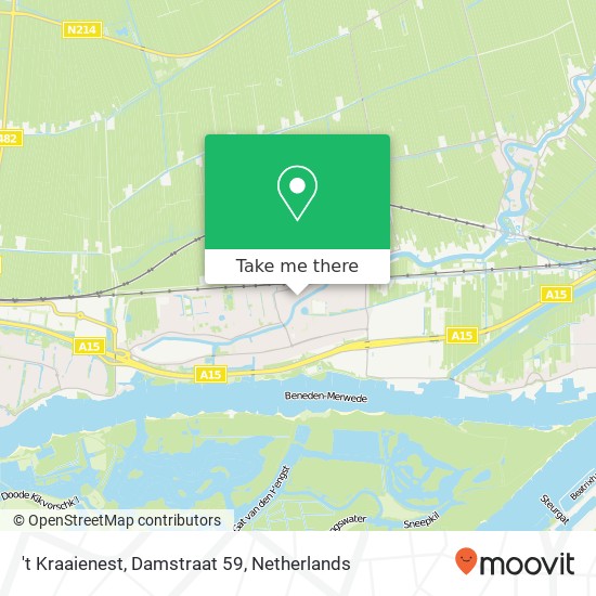 't Kraaienest, Damstraat 59 map