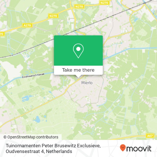 Tuinornamenten Peter Brusewitz Exclusieve, Oudvensestraat 4 map