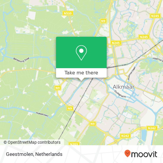 Geestmolen map