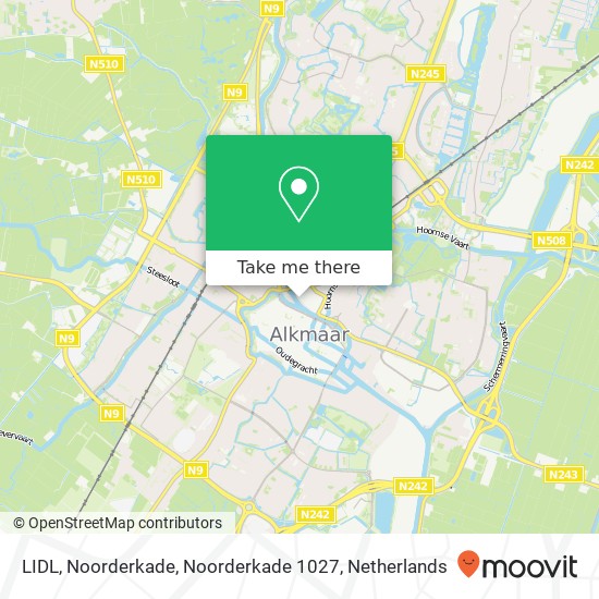 LIDL, Noorderkade, Noorderkade 1027 map