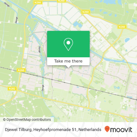 Djewel Tilburg, Heyhoefpromenade 51 map
