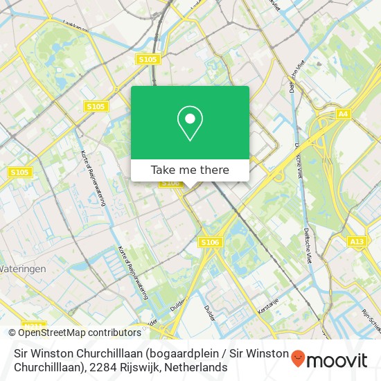 Sir Winston Churchilllaan (bogaardplein / Sir Winston Churchilllaan), 2284 Rijswijk map