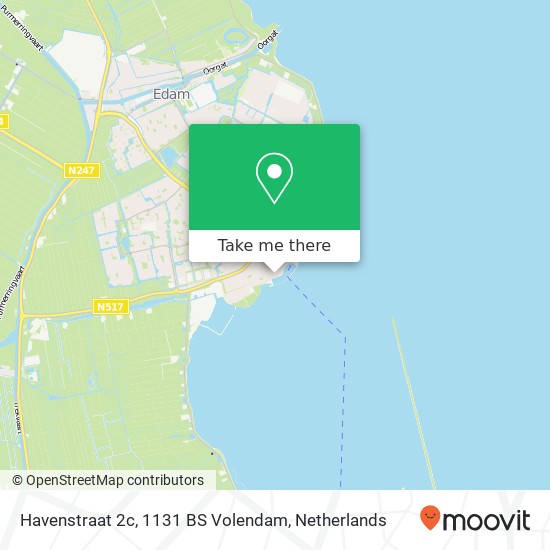 Havenstraat 2c, 1131 BS Volendam Karte