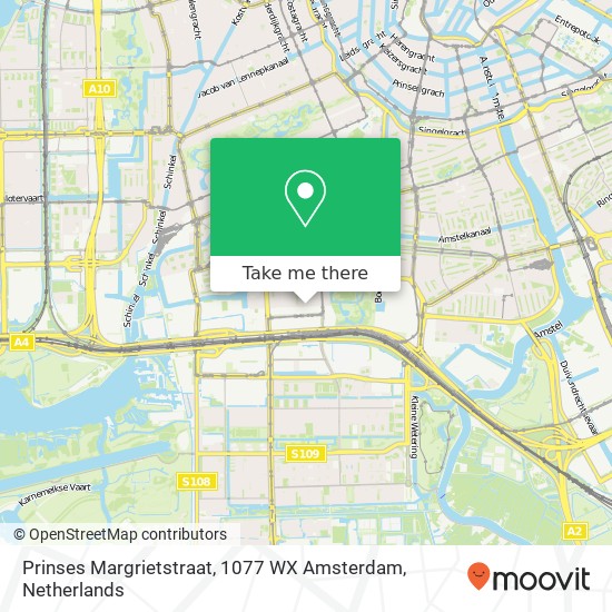 Prinses Margrietstraat, 1077 WX Amsterdam map