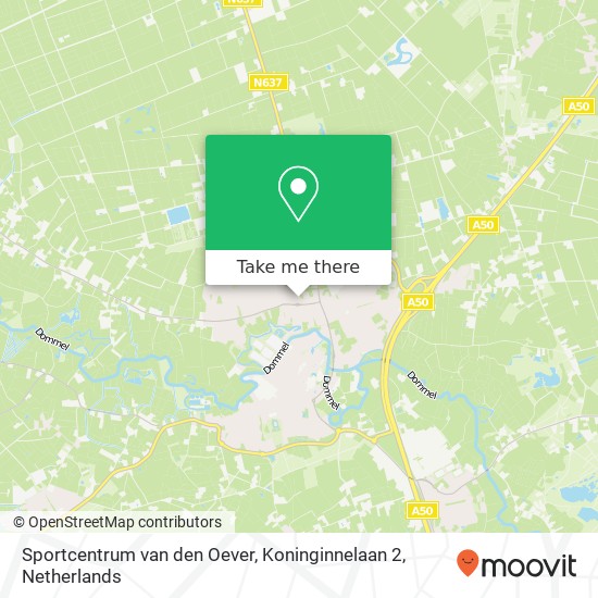 Sportcentrum van den Oever, Koninginnelaan 2 map