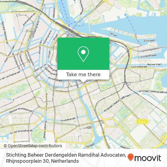 Stichting Beheer Derdengelden Ramdihal Advocaten, Rhijnspoorplein 30 map