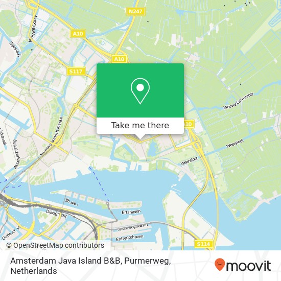 Amsterdam Java Island B&B, Purmerweg map