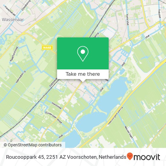 Roucooppark 45, 2251 AZ Voorschoten map