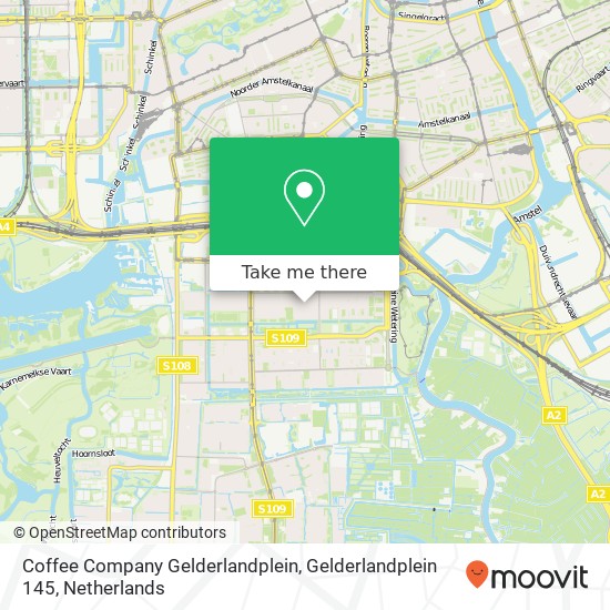 Coffee Company Gelderlandplein, Gelderlandplein 145 map