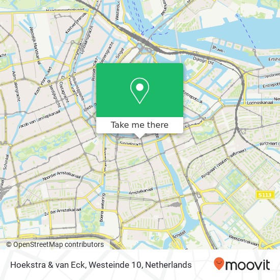 Hoekstra & van Eck, Westeinde 10 map