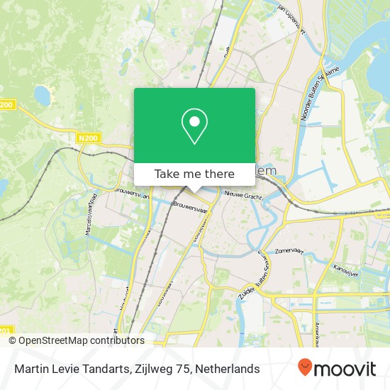 Martin Levie Tandarts, Zijlweg 75 map