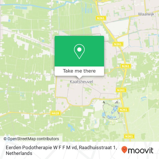 Eerden Podotherapie W F F M vd, Raadhuisstraat 1 map