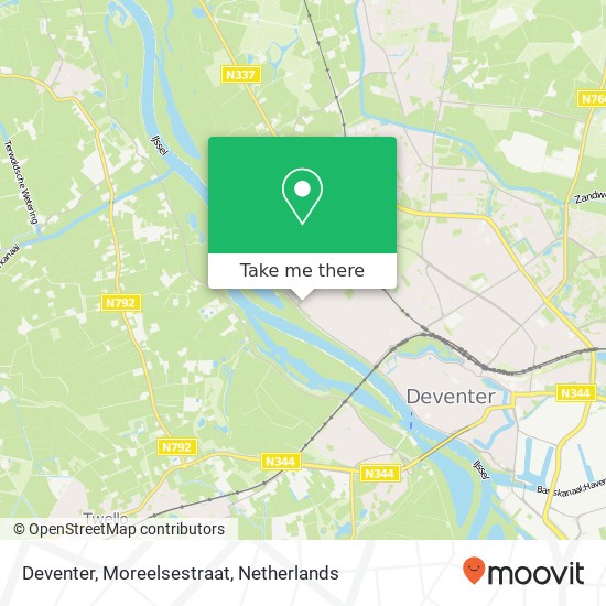 Deventer, Moreelsestraat map