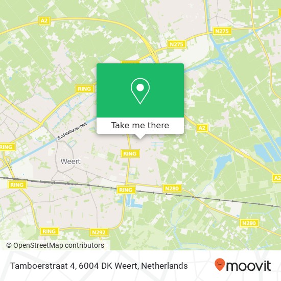 Tamboerstraat 4, 6004 DK Weert map