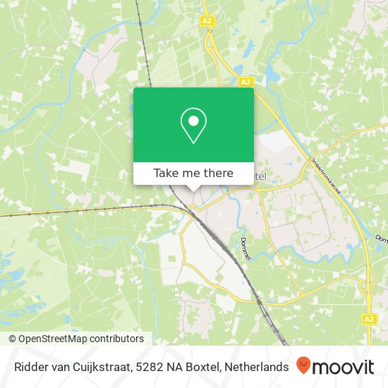 Ridder van Cuijkstraat, 5282 NA Boxtel map