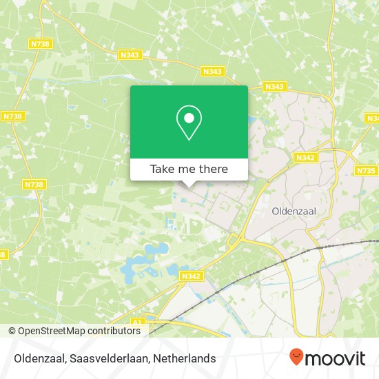 Oldenzaal, Saasvelderlaan Karte