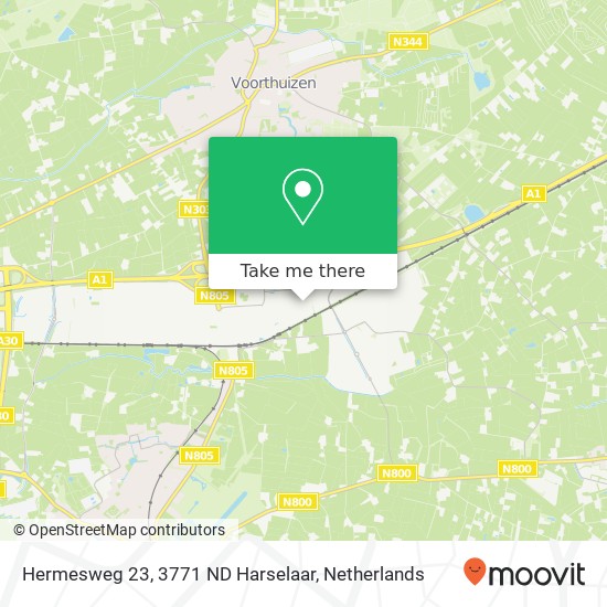 Hermesweg 23, 3771 ND Harselaar map