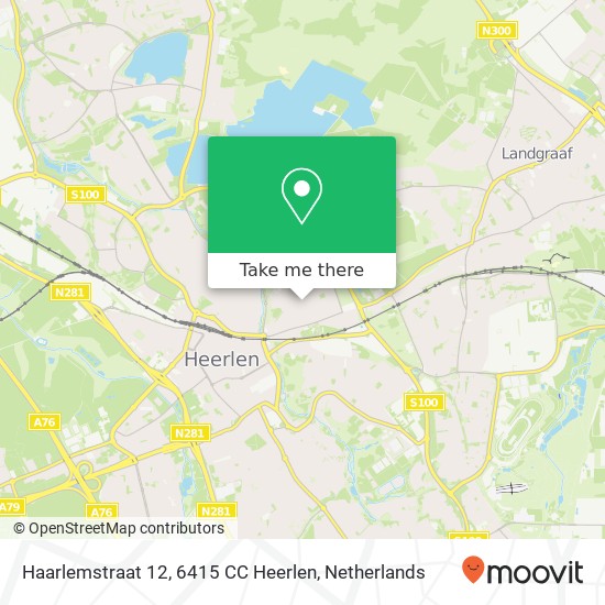 Haarlemstraat 12, 6415 CC Heerlen map