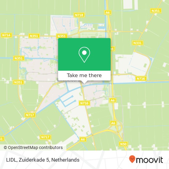 LIDL, Zuiderkade 5 map