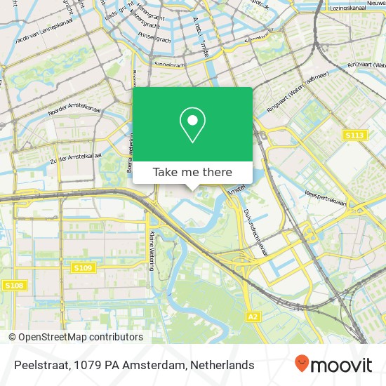 Peelstraat, 1079 PA Amsterdam map