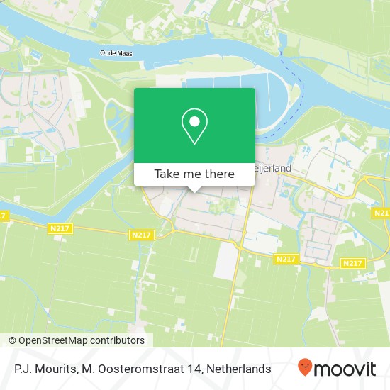 P.J. Mourits, M. Oosteromstraat 14 map