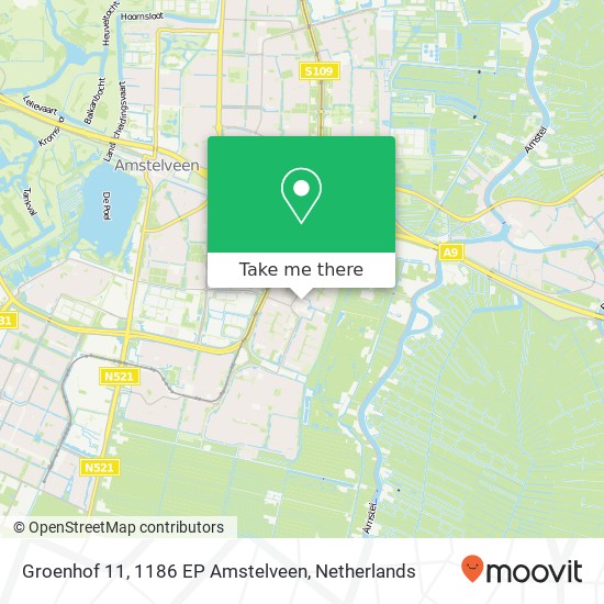 Groenhof 11, 1186 EP Amstelveen map