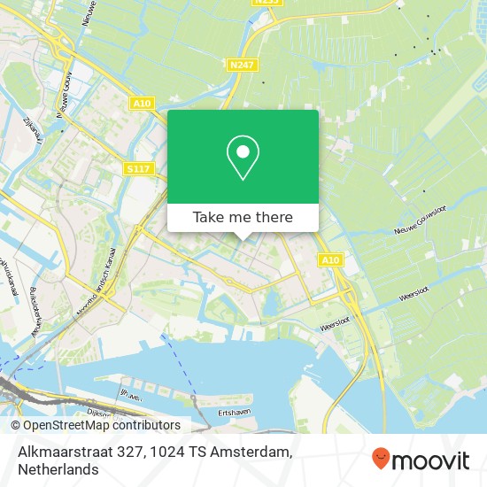 Alkmaarstraat 327, 1024 TS Amsterdam map