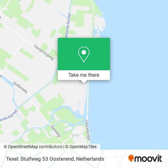 Texel: Stuifweg 53 Oosterend Karte