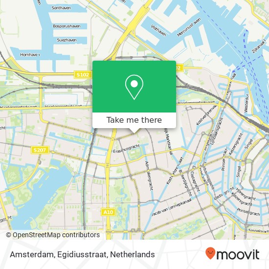 Amsterdam, Egidiusstraat map