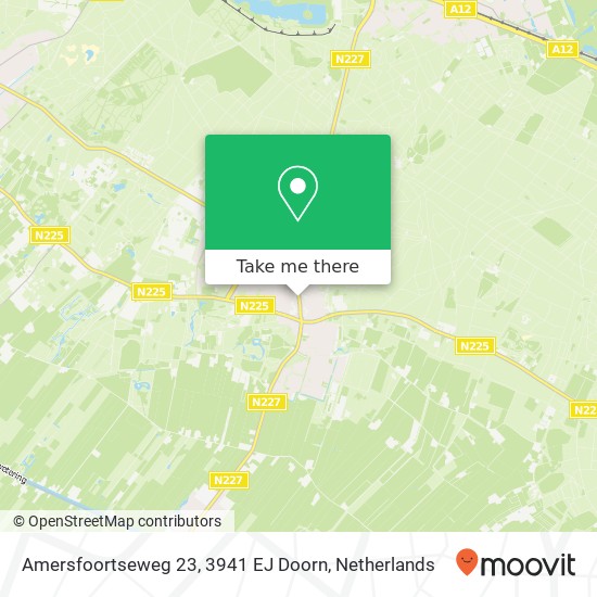 Amersfoortseweg 23, 3941 EJ Doorn map