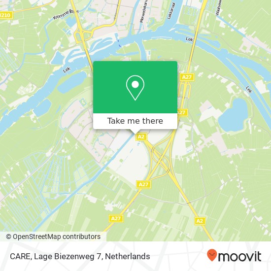 CARE, Lage Biezenweg 7 map