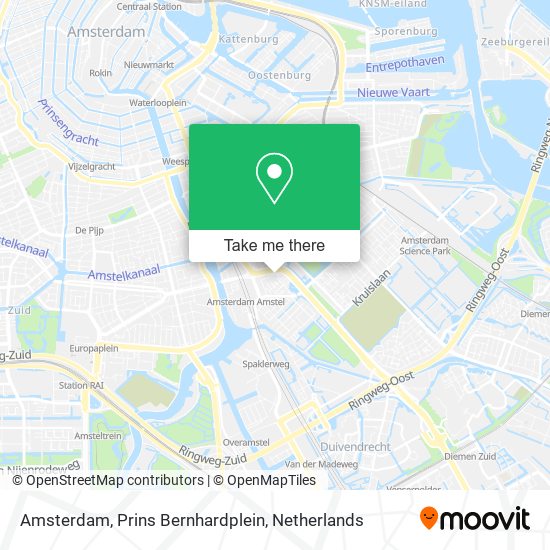 Amsterdam, Prins Bernhardplein map