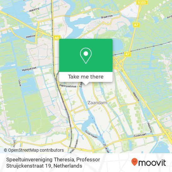 Speeltuinvereniging Theresia, Professor Struijckenstraat 19 Karte