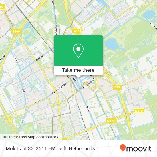 Molstraat 33, 2611 EM Delft map