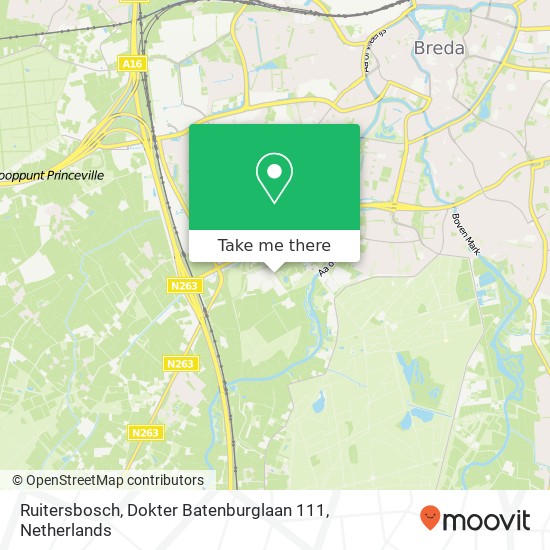 Ruitersbosch, Dokter Batenburglaan 111 map