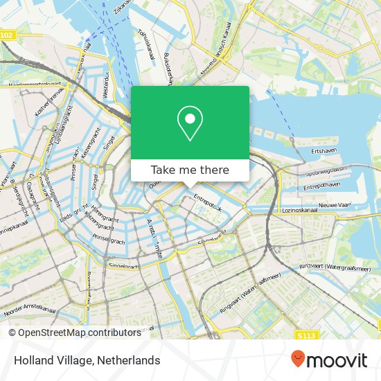 Holland Village, Entrepotdok 7 map