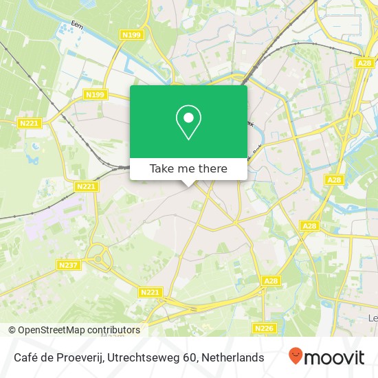 Café de Proeverij, Utrechtseweg 60 map
