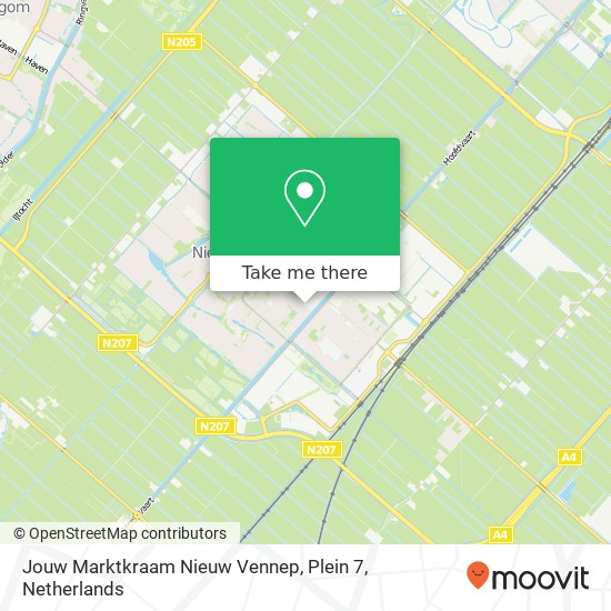 Jouw Marktkraam Nieuw Vennep, Plein 7 Karte