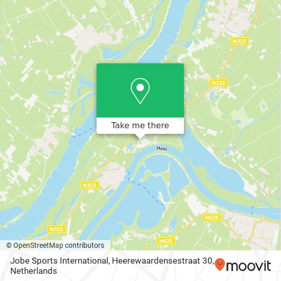 Jobe Sports International, Heerewaardensestraat 30 map