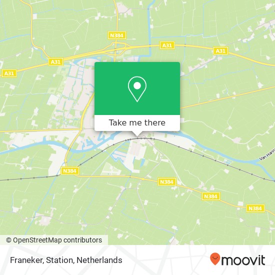 Franeker, Station map