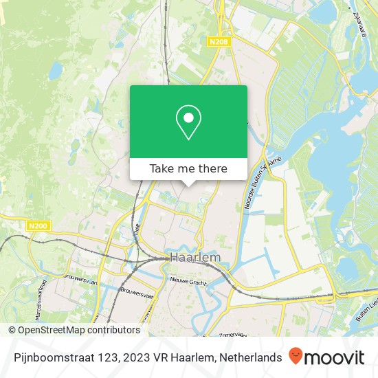 Pijnboomstraat 123, 2023 VR Haarlem map