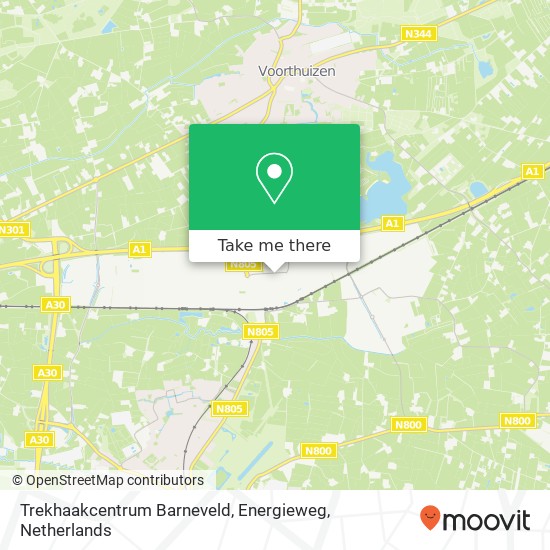 Trekhaakcentrum Barneveld, Energieweg map