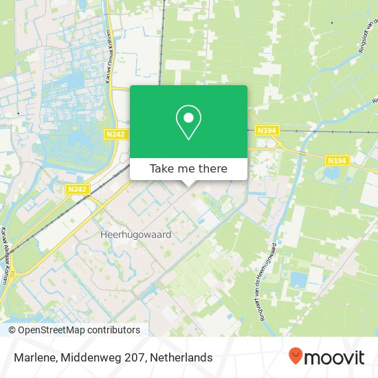 Marlene, Middenweg 207 map