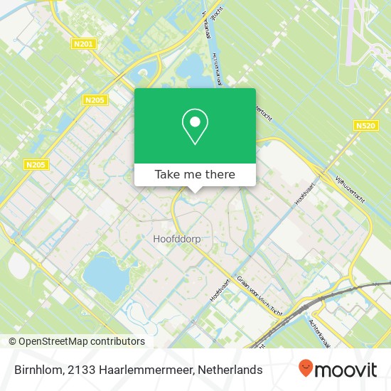 Birnhlom, 2133 Haarlemmermeer Karte