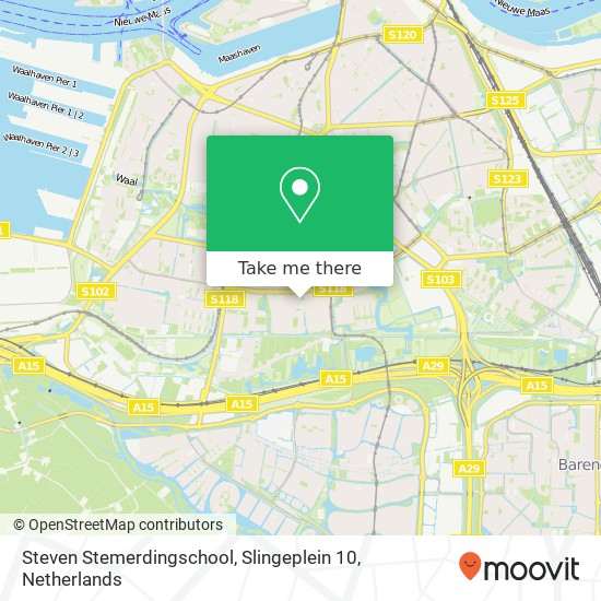 Steven Stemerdingschool, Slingeplein 10 Karte